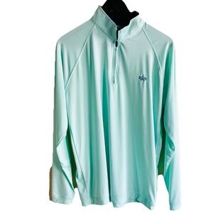 Harlestons  Mens‎ The SeaSide 1/4 Zip Performance Pullover Medium  Golf